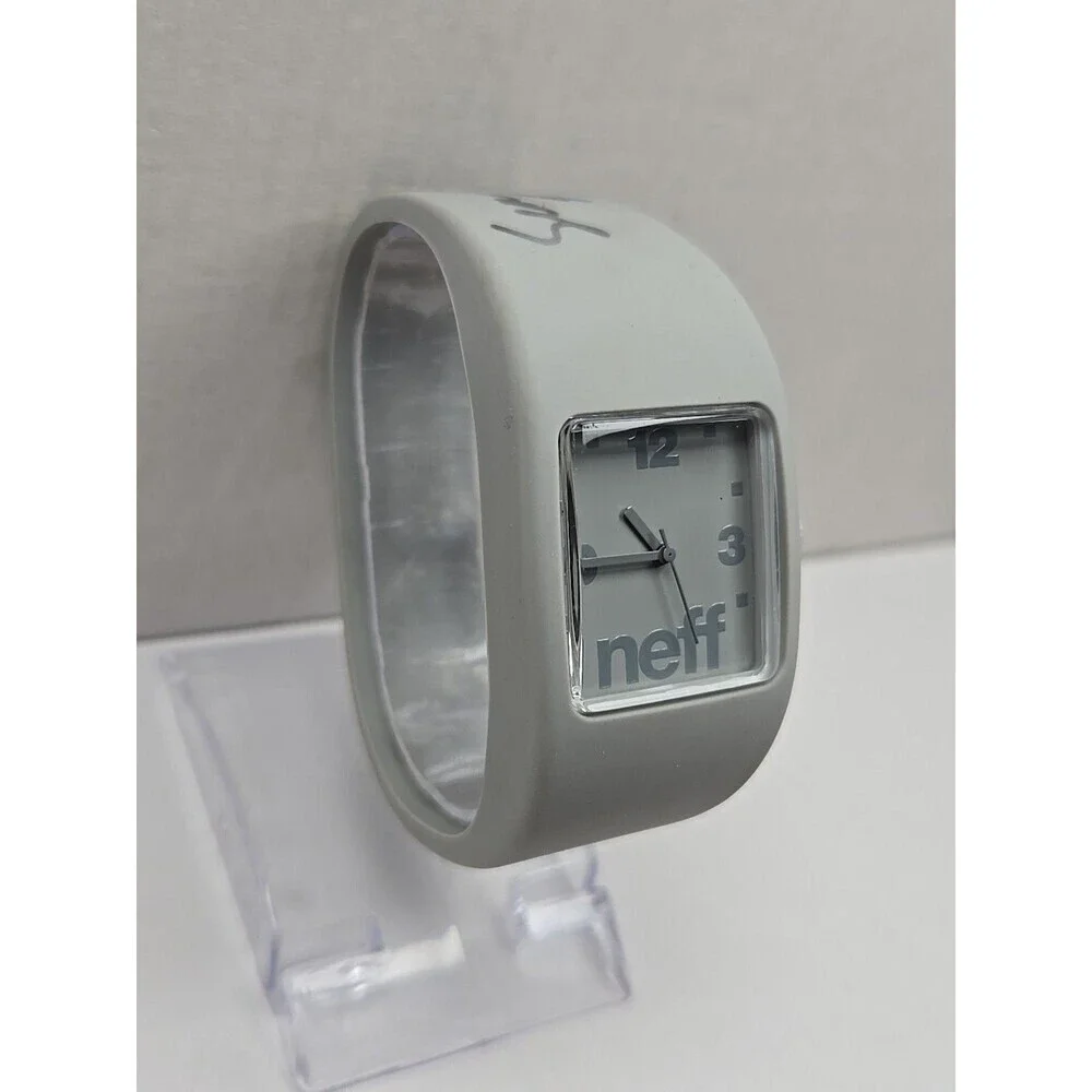 Neff Bandit Sean Malto Signed 2012 Grey Square Analog Watch 5ATM New Battery LXL